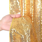 7ft x 7ft Gold Sequin Backdrop Curtain Glitter Photo Booth Backdrop for Wedding Birthday Baby Shower Event Decorations