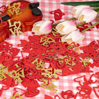200 Pcs Red Heart Paper Confetti Love Confetti for Valentine's Day Wedding Baby Shower Birthday Party Table Decoration Supplies