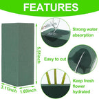 CCINEE 8 Pcs Floral Foam Bricks,Mini Florist Flower Foam Green Blocks Supplies for Fresh and Artificial Flower Arrangements Crafts DIY (Pack of 2)