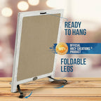 Rustic Whitewash Tabletop Chalkboard Sign/Hanging Magnetic Wall Chalkboard/Small Countertop Chalkboard Easel/Kitchen Countertop Memo Board / 12" x 17" in. Weddings, Birthdays, Baby Announcements