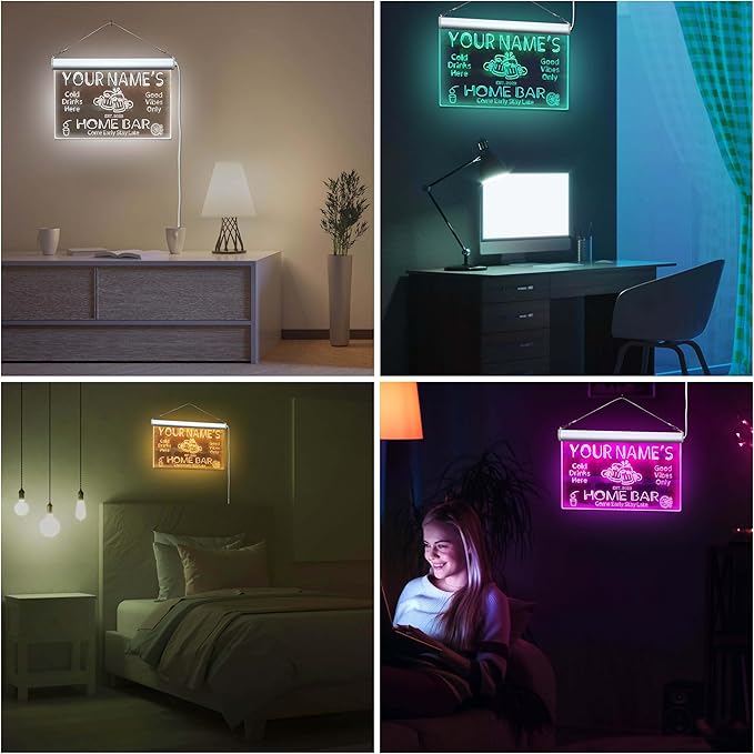 ADVPRO Personalized Your Name Custom Home Bar Beer Established Year Single Color LED Neon Sign 12 x 8.5 Inches st4s32-p11-tm-o
