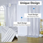 30x10 ft Wrinkle Free Silver Sequin Backdrop Curtain for Parties,Thick Not Fall Glitter Wedding Drapes Backdrop,4 Panels 5x10ft Shimmer Photo Wall Back Drop Cloth for Birthday Photography Background