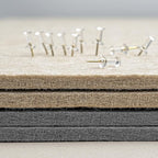 Bulletin Board, 36 x 24 Inches Felt Pin Board - Decorative Cork Alternative for Wall, 3' x 2' Foldable Picture Self-Adhesive Vision Prayer Board With 20 Pushpins - Gray