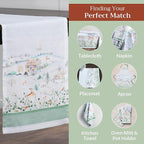 Maison d' Hermine Table Runner 100% Cotton Single Layer Table Runners 72 inches Long for Thanksgiving Christmas Decorations Home Kitchen Dining Party Wedding (Snowy World, 14.5" x 72")