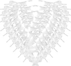 50pcs 2-1/2" White Satin Ribbon Bows with Twist Ties for Wedding Box Gift Wrapping Packing Christmas Decoration (White)