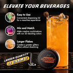 MONÉGASQUE Orange Edible Glitter for Drinks 10g – Edible Glitter for Cakes & Cocktails – Orange Cupcakes & Halloween Cake Decorations Spray Sprinkles – Drink Shimmer Powder for Cocktail Sparkles
