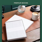 BEECHMORE BOOKS Lined Journal Notebook, 8.5 x 11.5 inch, A4 160 Lined Pages, Hardcover Leather Journals for Women, Men, Writing and Notebooks for Work - 120 GSM Thick Paper, Gifts Box Included