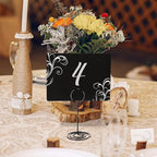 TecUnite 24 Pack Mini Chalkboard Signs, 4"x3" Small Table Place Cards with Metal Stand and 2 Marker Pens Food Labels for Party Buffet, Tabletop Blackboard Signs Name Tags for Wedding Bakery(Black)