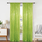ShinyBeauty Sequin Backdrop Green 2FTx8FT 2 Pieces Olive Green Backdrop Panels Shimmer Backdrops for Parties Graduation Background Christmas Decoration