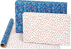 American Greetings 160 sq. ft. Reversible Wrapping Paper Bundle for Birthdays, Anniversaries, Weddings and All Occasions, Sprinkles and Daisies (4 Rolls, 30 in. x 16 ft.)