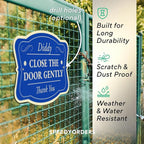 Custom Decorative Outdoor Metal Signs - Personalized Aluminum Signs, Design 3 Blue Steel, 10x7 In, Waterproof, Made In USA