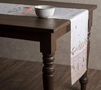 Maison d' Hermine Table Runner 100% Cotton Single Layer Table Runners 72 inches Long Decorative for Home Kitchen Dining Party Wedding Bridal Shower Spring Summer (Ibiza - Beige, 14.50" x 72")