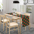 Christmas Table Runner,Green Red Xmas Plaid Table Cloth Kitchen Dining Table Decoration for Home Party Decor 13x60 Inch