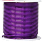 Mandala Crafts 18 Gauge Anodized Aluminum Craft Wire for Jewelry Making - 450 FT Colored Flexible Silver Copper Gold True Blue Purple Pink Wire - Bendable for Bonsai Armature Crafting Sculpting
