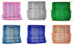 Mandala Crafts 12 Gauge Anodized Aluminum Craft Wire for Jewelry Making - 276 FT Colored Flexible Silver Copper True Blue Pink Ice Blue Green Wire - Bendable for Bonsai Armature Crafting Sculpting