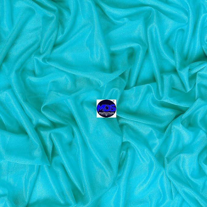 MDS Halloween Chiffon Table Runner - 10 Pack, 29 x 120 Inches, 10ft Each - Sheer Spooky Table Runners for Haunted House Parties, Trick-or-Treat Tables, Witchy Décor, Wedding & Events - Peacock Blue