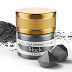 Jelife Black Edible Luster Dust - 5 Grams Food Grade Cake Dust Shimmer Powdered, Edible Metallic Powder Food Coloring for Cake Decorating, Chocolates, Fondant, Drinks, Painting & More, Vegan