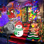 Christmas Projection Lights Outdoor - LED Holiday Projector Lights with Auto Timer and Waterproof Design for Indoor Outdoor Yard, Patio, Garden, Party Decor