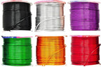Mandala Crafts 16 Gauge Anodized Aluminum Craft Wire for Jewelry Making – 390 FT Colored Flexible Silver Black Gold Purple Red Kelly Green Wire - Bendable for Bonsai Armature Crafting Sculpting