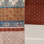 Maison d' Hermine Table Runner 100% Cotton Double Layer Table Runners 108 inches Long for Thanksgiving Christmas Decorations Home Kitchen Dining Party Wedding (Romane, 14.5" x 108")