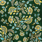 13×72 Inch Table Runner, Retro-Luxury Tassels Series for Kitchen Dining Table Holiday Decoration (Green Branch)
