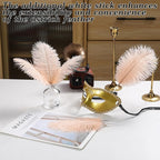SOGUGOM Light Salmon Ostrich Feathers - 30PCS 6-8 inch Small Ostrich Feathers Kit for Wedding Decorations, Hats and DIY Projects(Light Salmon)