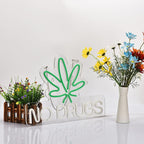 Neon Sign for Wall Decor No Drugs Marijuana Beer Bar Home Art Neon Light LED Neon Lights Signs with Dimmer for Man Cave Wall Sign