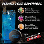 MONÉGASQUE Ocean Blue Edible Glitter for Drinks 10g – Blue Edible Glitter for Cakes & Beverage - Champagne & Halloween Cocktail Drink Shimmer Flakes - Food Decorating & Cake Decorations Spray