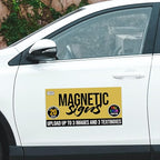 2-Pack,12"x24" Custom Magnet Signs in Full Color for Business and Advertising, 30 mil Customized Vinyl Car Magnets, Personalized Magnetic Sheets for Company Storefront & Vehicles (Sharp Corners)