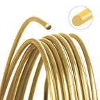 The Beadsmith Wire Elements Craft Wire – Tarnish Resistant, Soft Temper, Round, Gold Color – 1.3mm, 16 Gauge, 15 Foot Spool – Jewelry Making, Wire Wrapping, Floral, & Other DIY Crafts