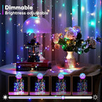 4 Pack 32.8 Ft. Battery Operated Outdoor String Lights with Remote & Timer, LED Multi Color Fairy Lights, Waterproof Twinkle Lights for Bedroom, Dorm, Mason Jar, Wedding, Party, Christmas