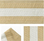 Artoid Mode Burlap Brown Farmhouse Rustic Table Runner, Seasonal Hollow Kitchen Dining Table Decoration for Home Party Decor 12x48 Inch