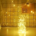 15 Pack Fairy Lights Battery Operated, 6.6ft 20 LED Mason Jar Lights Silver Wire Waterproof Firefly Mini Led String Lights for Table Party Wedding Centerpiece DIY Crafts Christmas Decor