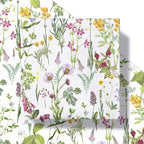 RUSPEPA 30" X 100' Wild Flower Wrapping Large Paper Roll for Women Girls, Jumbo Roll, Elegant Floral Design Gift Wrap Perfect for Birthday, Bridal Shower, Spring, Wedding, Mother's Day