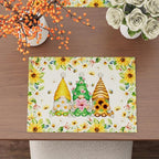 XCHI Daisies Flowers Gnomes Spring Placemats Set of 4 Table Mats Summer Seasonal Table Decorations 12x18 Inch