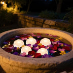 Aignis 6pcs Flameless LED Floating Candles, White Rose Plastic Tealights Battery Operated, 120+ Hours Glow Time, Cozy Light for Romantic Pool/Bathtub/Hot Bath/Wedding Centerpiece Decor(D2.83*H1.42)