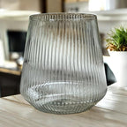 40 count Origami Ripple Unbreakable Stemless Plastic Wine Champagne Whiskey Glasses Elegant Durable Disposable Indoor Outdoor Ideal for Home, Bars, Wedding, Ribbed 12 Ounce Cups (Color Collection)