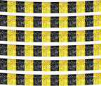 6 Pack 10 Feet Black Gold Foil Fringe Garland Metallic Tinsel Streamers Banner Wall Hanging Curtain Backdrop Banner for Parade Floats, Thanksgiving, Christmas, Birthday, Halloween Party Decorations