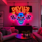 SELICOR Custom Logo Neon Sign - Personalized LED Business Logo with UV Printing, Customized LED Neon Light Up Sign for Home Bar Salon Shops Nails Beauty Company Logo Office Wall