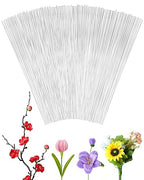 100 PCS FIVEIZERO 18 Gauge Green Floral Wire Stems for Artificial Flower Making,Florist Wire,Flower Wires for Crafts,Alambre para Flores for Wreaths, Flower Arrangements and DIY Projects