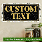 Custom Sign, Custom Street Sign, 11 Font Colors, 13 Font Styles, 4 Hole Options, 22 Sizes, 6x12 Inches, Rust Free DiBound, Fade Resistant, Made in USA by My Sign Center (Marble Tile)