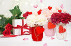 CNVOILA Valentines Table Decorations - 3PC Set with Mason Jars, Centerpiece for Dining Table, Indoor Use