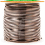 Mandala Crafts 22 Gauge Anodized Aluminum Craft Wire for Jewelry Making - 100 FT Colored Flexible Light Brown Wire - Bendable for Bonsai Armature Crafting Sculpting