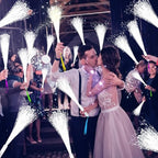 76 PCS White Fiber Optic Sticks, LED Fiber Wands, Fiber Optic Wand with 3 Light Modes, Glow in the Dark Party Supplies, Wedding Party Supplies, for Wedding, New Year, Birthday, Carnival