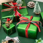 Garbendy Green Wrapping Paper - Solid Color Metallic Sparkle Paper Perfect for Father's Day, Birthday, Wedding, Baby Shower, Party - 17 Inch X 33 Feet