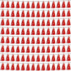 8P Red Foil Fringe Metallic Tassel Streamers Banner Tassel Garland for Parade Floats, Bachelorette, Wedding, Birthday, Halloween, Christmas, Bridal/Baby Shower Party Decorations