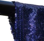 JYFLZQ Navy Blue Sequin Backdrop Curtains 10ft x 10ft 1 Panel Glitter Photo Booth Backdrops Sparkly Photography Background Drapes for Parties Wedding Bridal Showers