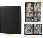 Trading Card Binder 16 Pocket, 1024 Pockets Card Binders, Card Collection Binder, Card Album Folder for MTG, TCG, Sports Cards, Game Cards (Black)