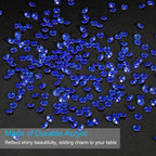 PATIKIL 4000 Pcs Wedding Table Scatter Confetti Crystals 6mm Acrylic Diamonds Vase Fillers Gems for Table Centerpiece Decorations Party Vase Beads, Dark Blue