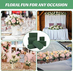 Aneco 8 Pieces Floral Foam Blocks with 2 Rolls Floral Tape 5.5''L x 3.1''W x 1.8''H Green Square Flower Foams Flower Arrangements Supplies for Dry & Wet Flower Wedding Home Decor and DIY Crafts